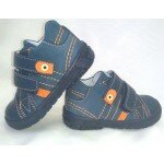 Ботинки Тотто 107 джинс/оранжевый