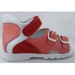 Босоножки Тотто 0218 красный/белый