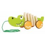 Игрушка Hape деревянная каталка Крокодил 12м+